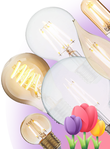 10% EXTRA korting op alle filament lampen (E14 & E27)