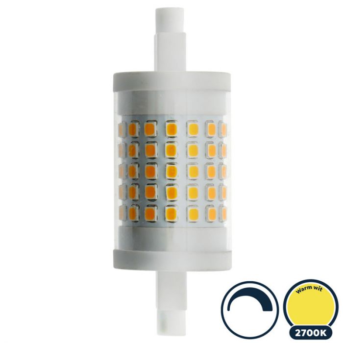 verhouding Dwars zitten rukken R7S led 78mm, dimbaar, 2700K/warm wit, 10W=100W