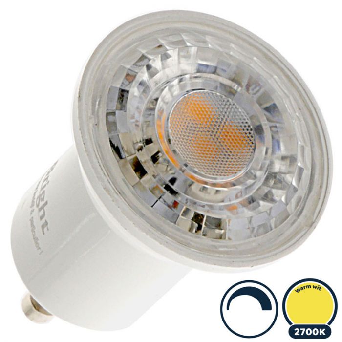 krullen kooi Discrepantie GU10 led spot 35mm (MR11) dimbaar 2700K/warm wit