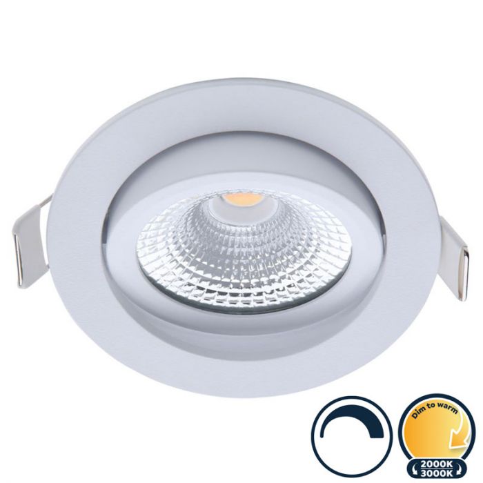 Cadeau ego twee weken Dimbare led inbouwspot wit, dim to warm, kleine inbouwdiepte, IP54