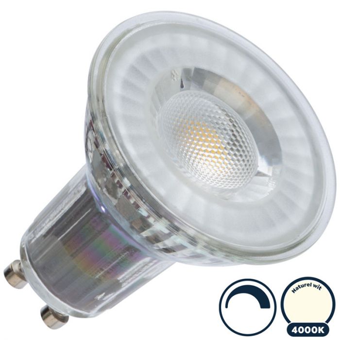 Afm Dubbelzinnigheid Golven GU10 led spot dimbaar 4000K/wit 5W - Basic