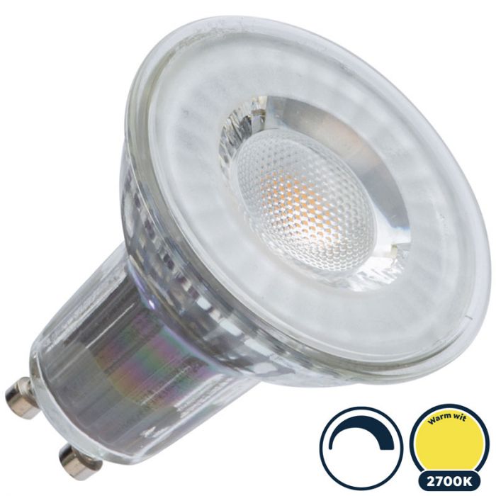 Fascineren Booth recept GU10 led spot dimbaar 2700K/warm wit 5W - Basic