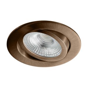 Led inbouwspot dimbaar 5 watt 450 lumen 2000-3000 kelvin brons