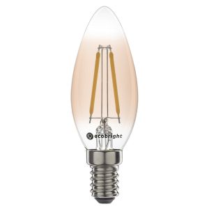 Led lamp E14 wel dimbaar 2.5 watt 2200 kelvin filament kaars