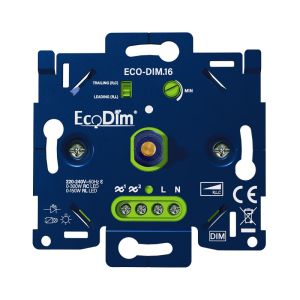 Led dimmer inbouw 0 - 300 watt ECO-DIM.16 - voor Belgische markt