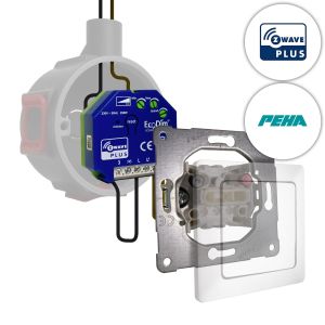 PEHA Tastdimmer Z-Wave 250W | ECO-DIM.10 Z-Wave + PEHA pulsdrukker
