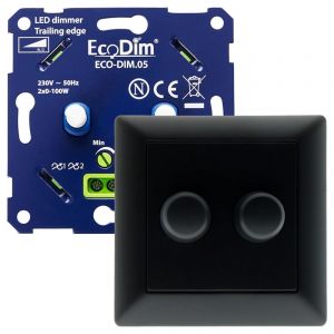 Led dimmer inbouw 2 x 0 - 100 watt ECO-DIM.05 Duo - Gira
