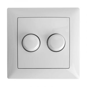 Duo dimmerknop voor Busch-Jaeger Balance SI incl. centraalplaat