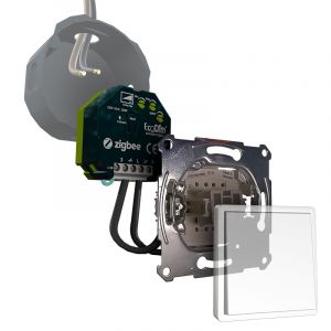 Schneider Merten Tastdimmer Zigbee 250W | ECO-DIM.10 Zigbee + Schneider Merten pulsdrukker