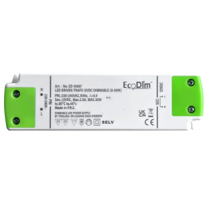 Led driver/trafo 12V DC dimbaar (0-30W)