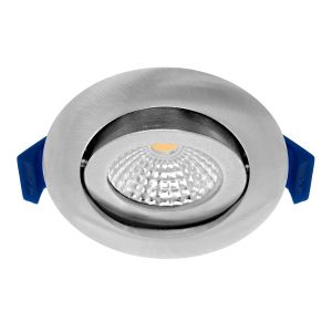 Dimbare led inbouwspot RVS/nikkel, 2700K/3000K/4000K, kleine inbouwdiepte, IP65