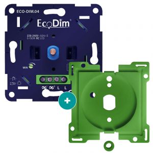 Led dimmer voor Niko draaiknop 0-150W | ECO-DIM.04 + Niko adapterset