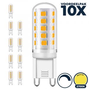 G9 led lamp 3W 2700K dimbaar Pro Voordeelpak 10x