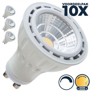 Voordeelpak 10x GU10 led spot dimbaar dim to warm 5W - Pro