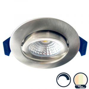 Dimbare led inbouwspot RVS, 2700K/3000K/4000K, kleine inbouwdiepte, IP65