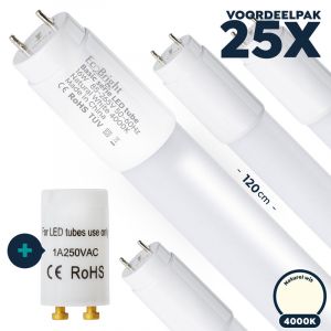 Voordeelpak 25x led TL 120cm 840 naturel wit Basic