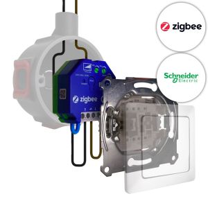 Schneider Merten Tastdimmer Zigbee 250W | ECO-DIM.10 + Schneider Merten pulsdrukker