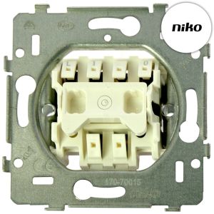 Niko pulsdrukker 1P maakcontact (170-70015)