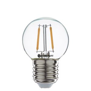 Led lamp E27 niet dimbaar 1 watt 2700 kelvin filament kogel 10 stuks