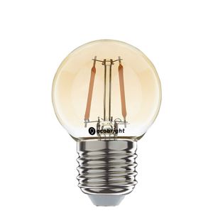 Led lamp E27 niet dimbaar 1 watt 2200 kelvin filament kogel 10 stuks