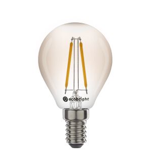Led lamp E14 niet dimbaar 1 watt 2200 kelvin filament kogellamp