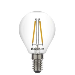 Led lamp E14 niet dimbaar 1 watt 2700 kelvin filament kogellamp