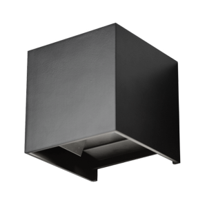 Led wandlamp dimbaar 6 watt 585 lumen 2700-6500 kelvin RGB-CCT | Mat zwart