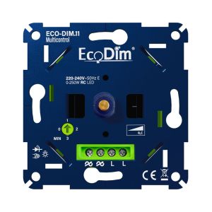 Led dimmer inbouw 0 - 250 watt ECO-DIM.11 Multi hotelschakeling