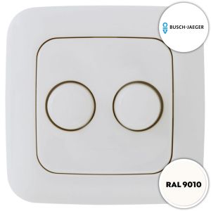 Dimmerknop wit duo voor alle EcoDim duo dimmers Busch-Jaeger Reflex SI