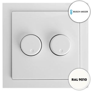 Dimmerknop wit duo voor alle EcoDim duo dimmers Busch-Jaeger Future Linear