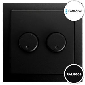 Dimmerknop zwart duo voor alle EcoDim duo dimmers Busch-Jaeger Future Linear
