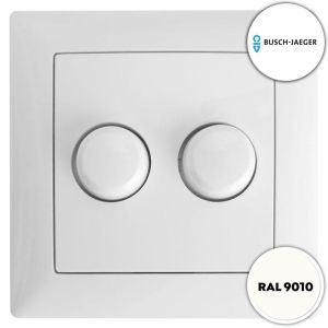 Dimmerknop wit duo voor alle EcoDim duo dimmers Busch-Jaeger Balance SI
