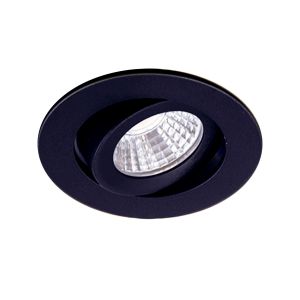 Led inbouw spotje dimbaar 5 watt 450 lumen 2700 kelvin extra warm licht | Mat zwart