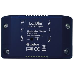Led inline plafond dimmer 0 - 250 watt ECO-DIM.13 Zigbee - Touchlink