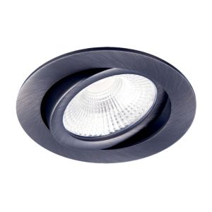 Led inbouwspot dimbaar 5 watt 550 lumen 2200 kelvin zeer warm licht | Gunmetal