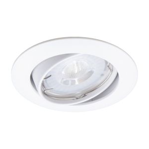 Led inbouwspot GU10 dimbaar 5 watt 380 lumen 3000 kelvin warm licht | Mat wit
