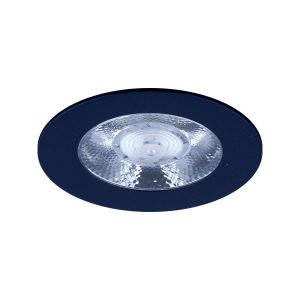 Led meubelspot dimbaar, ondiepe inbouw, IP54, extra warm wit, zwart, incl. trafo