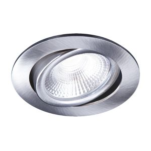 Led inbouwspot dimbaar 5 watt 550 lumen 2200 kelvin zeer warm licht | Nikkel