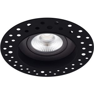 Led inbouw stuc spot trimless zwart 5 watt 650 lumen