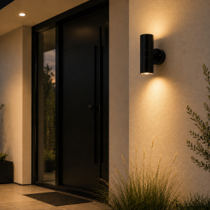 Led wandlamp Axis dimbaar 10 watt 700 lumen 2700 kelvin | Mat zwart - Up- en Downlighter