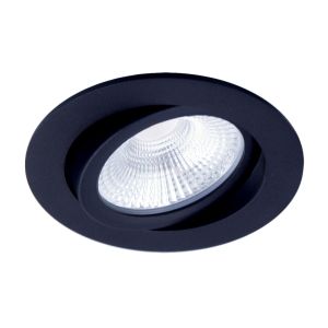 Zigbee led inbouwspot zwart, RGBWW, kleine inbouwdiepte, IP54